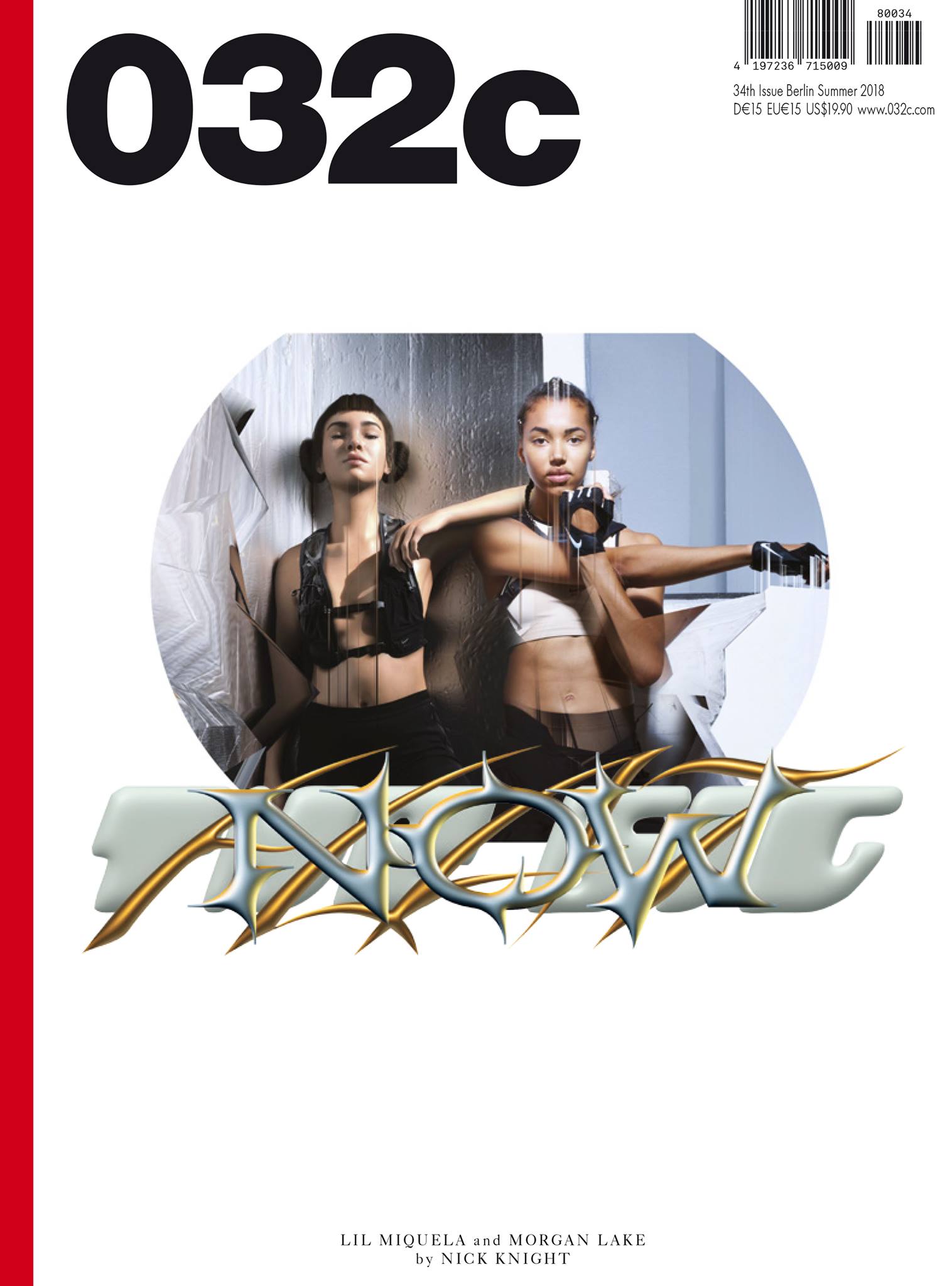 Cover of 032c - № 34 - Summer 2018 (Alternate 1)