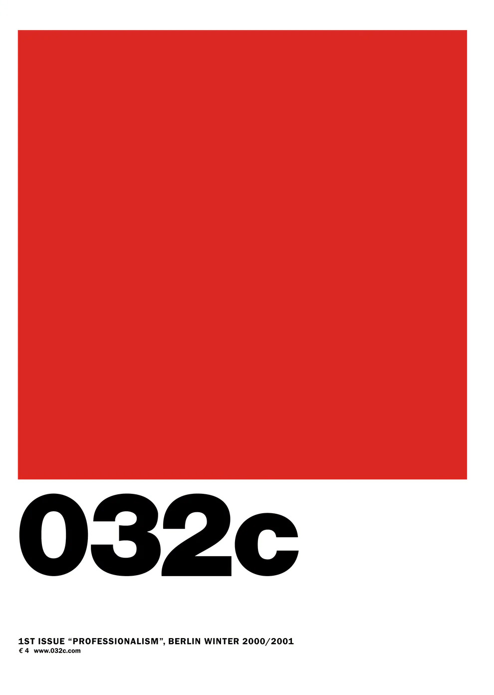 Cover of 032c - № 1 - Winter 2000
