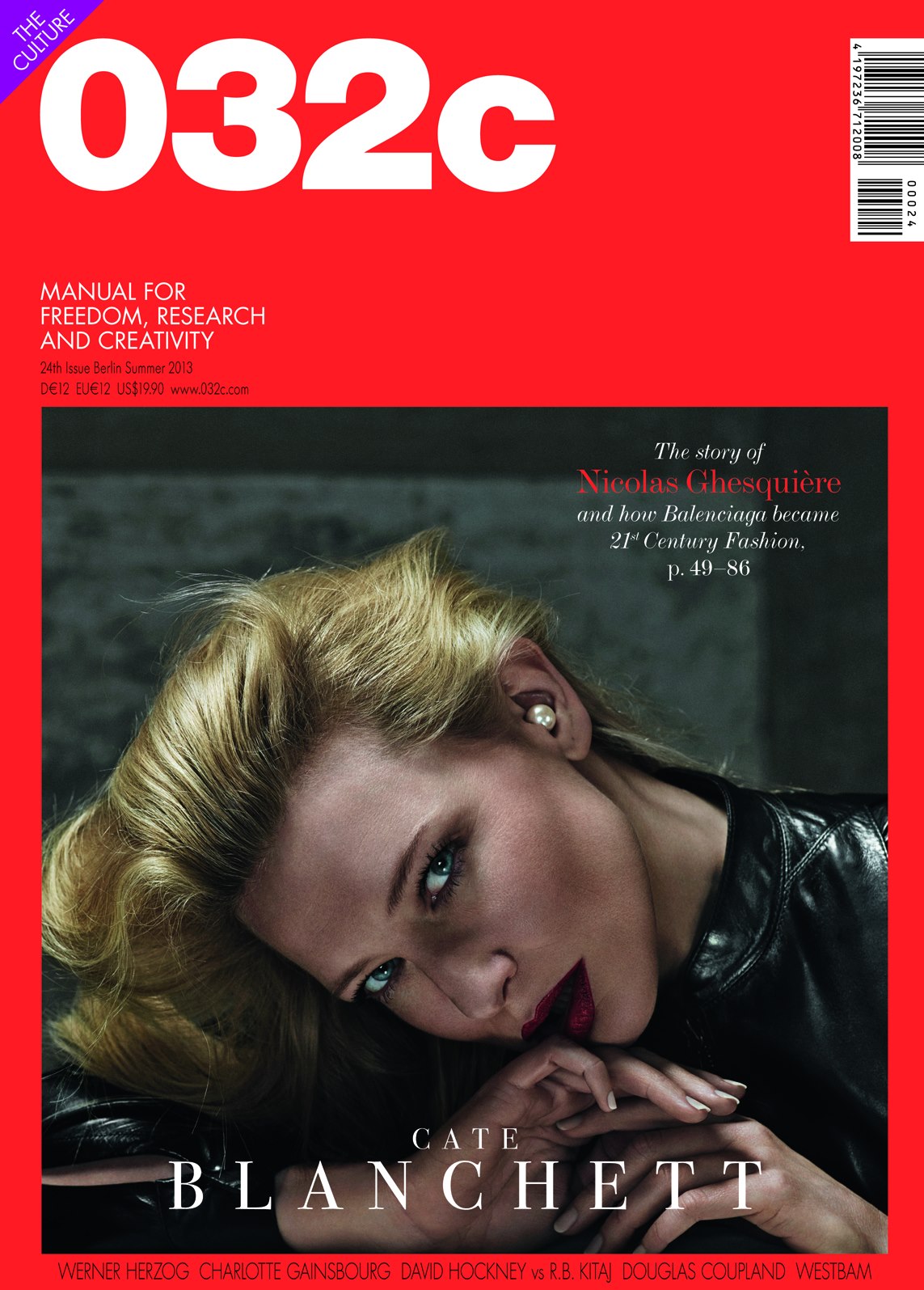 Cover of 032c - № 24 - Summer 2013